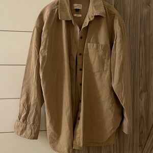 Universal Thread Women's Brown Button Down Shirt